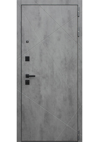 Стальная дверь "Дуэт Б" с зеркалом Стальная дверь "Дуэт Б" с зеркалом